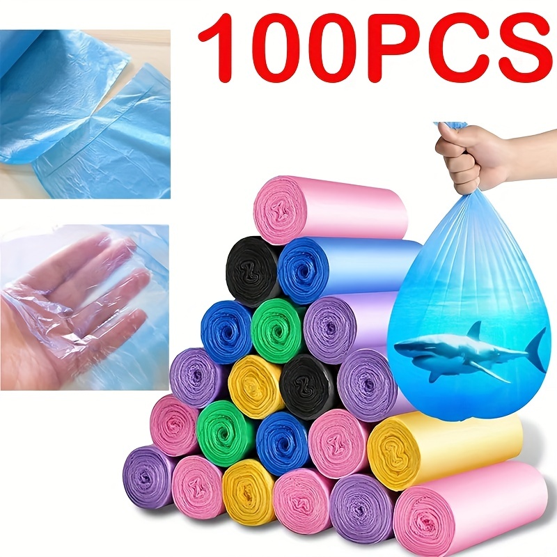 4 Gallon Trash Bags - 100 Small Mini Garbage Bags Clear Mini Trash Bags For  Mini Trash Can | Paper Waste Basket Liners For Bathroom Kitchen Car Office