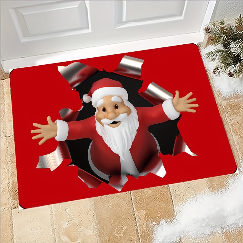 Christmas Element Diatom Mud Door Mat Non slip Waterproof - Temu