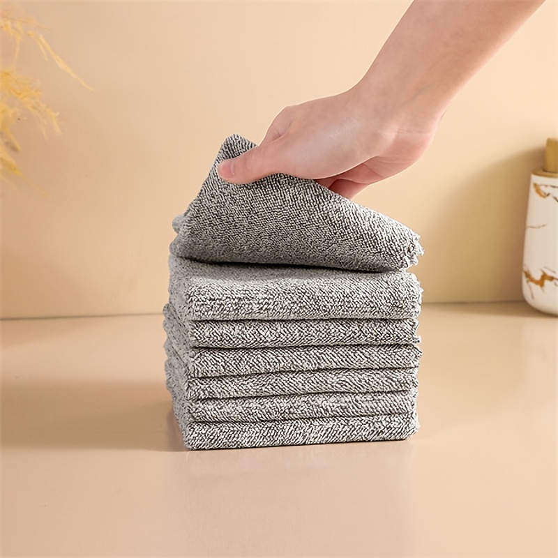 Shop Bamboo Charcoal Towel Fine Fiber Dish Cloth