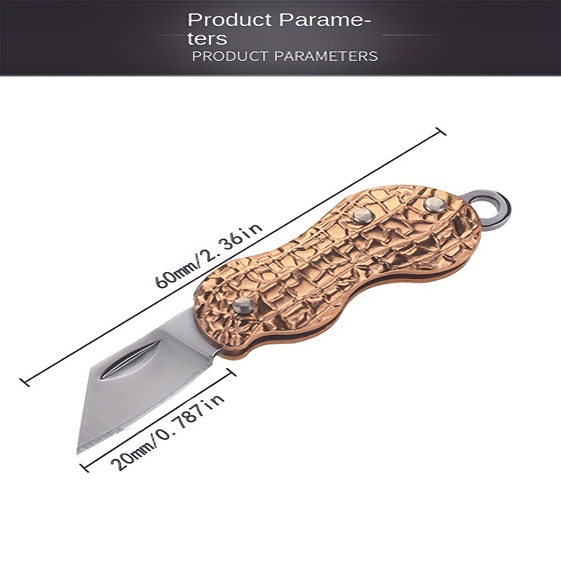 Mini Pocket Knife Folding Keychain Pendant Portable Fruit Cutter