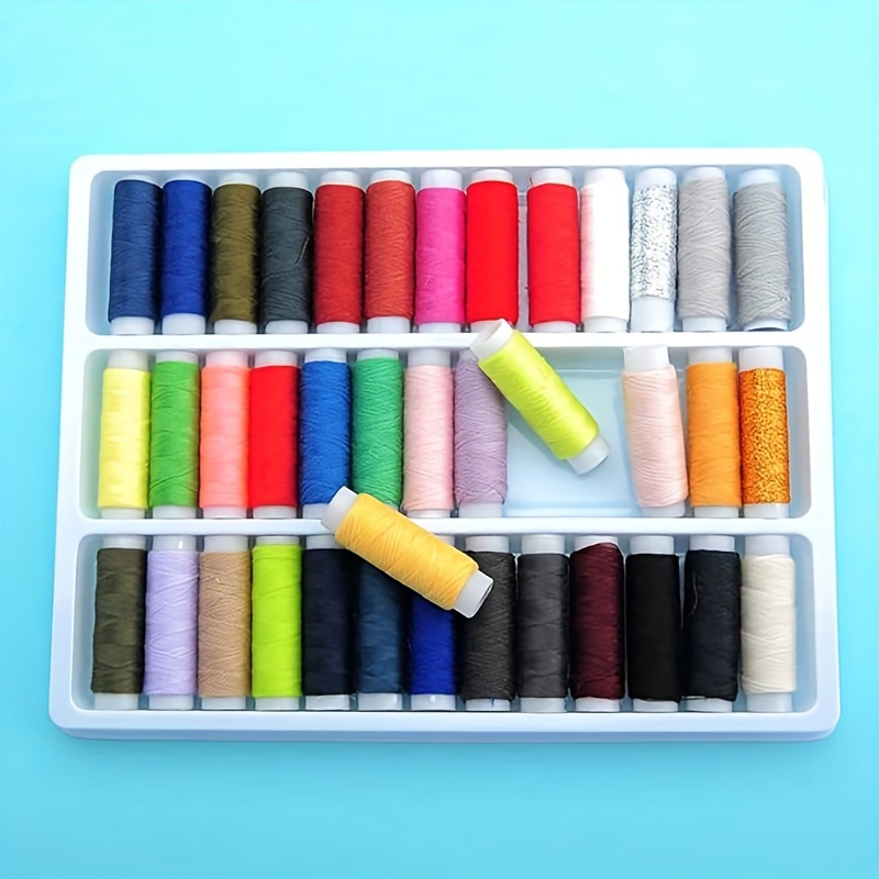 Mercerized Cotton Thread for Sewing Machine Hand Sewing in 5 Assorted  Colors