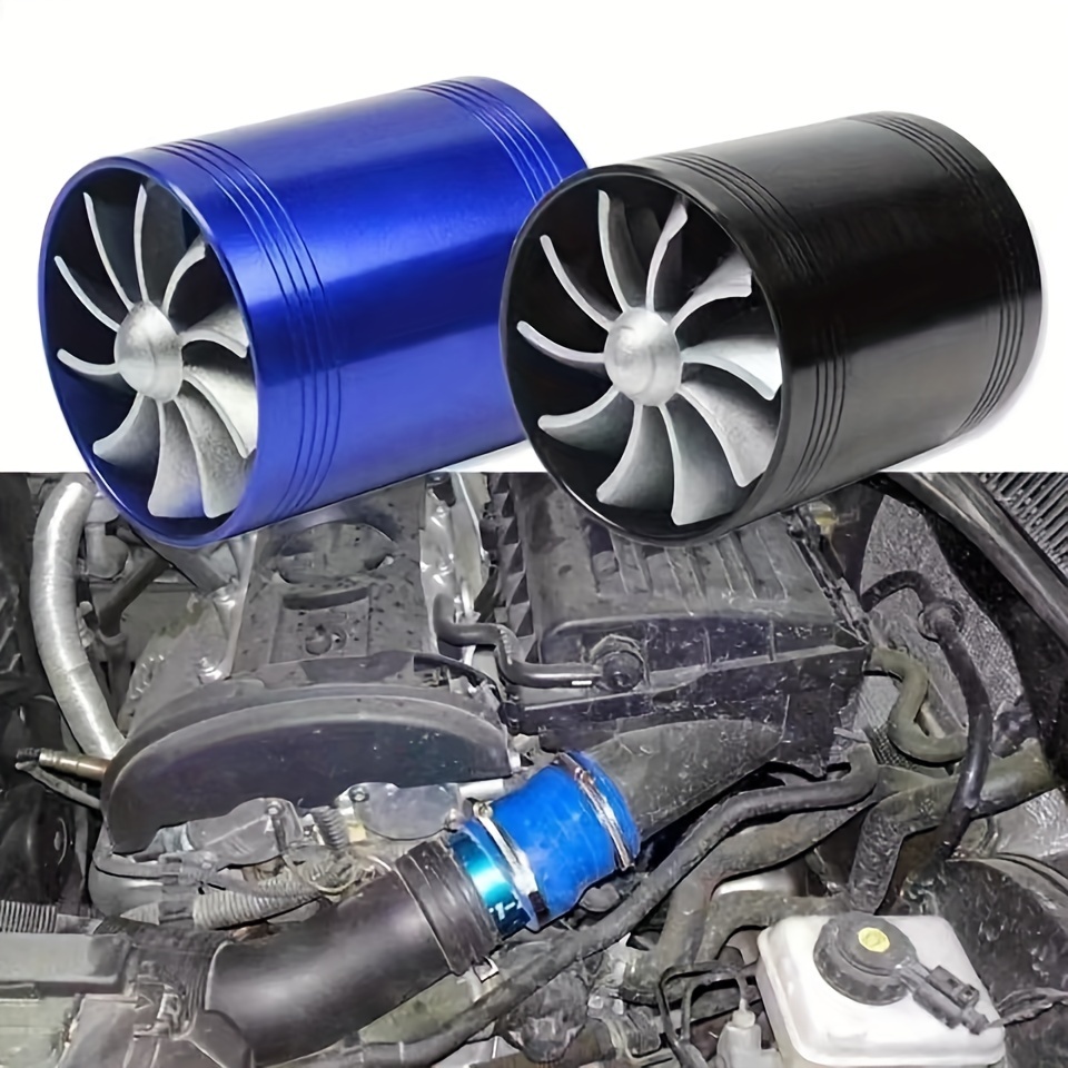 Car Air Intake Turbo, Car Turbinate Dual Fan Turbine Gas Fuel