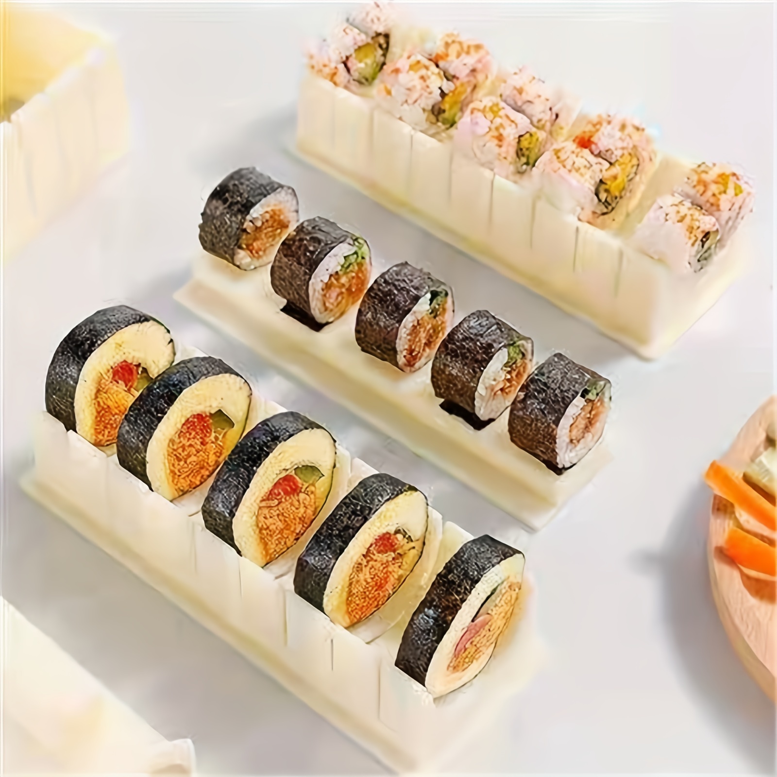 7pcs Kit Preparazione Sushi Te A Casa Pranzo Stampi Onigiri - Temu