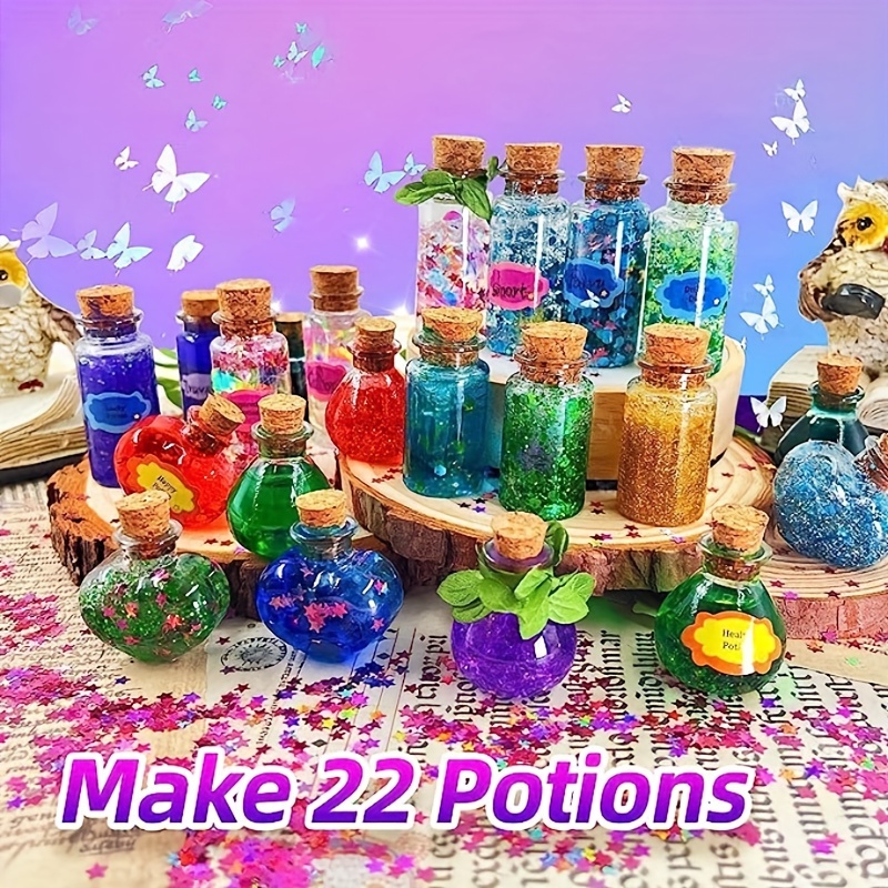 Mostof Rétro Kits de potions de fées pour enfants, Mélangez 20 potions  magiques avec Cristal d'énergie, Jouet artisanal cadeau créatif :  : Jeux et Jouets