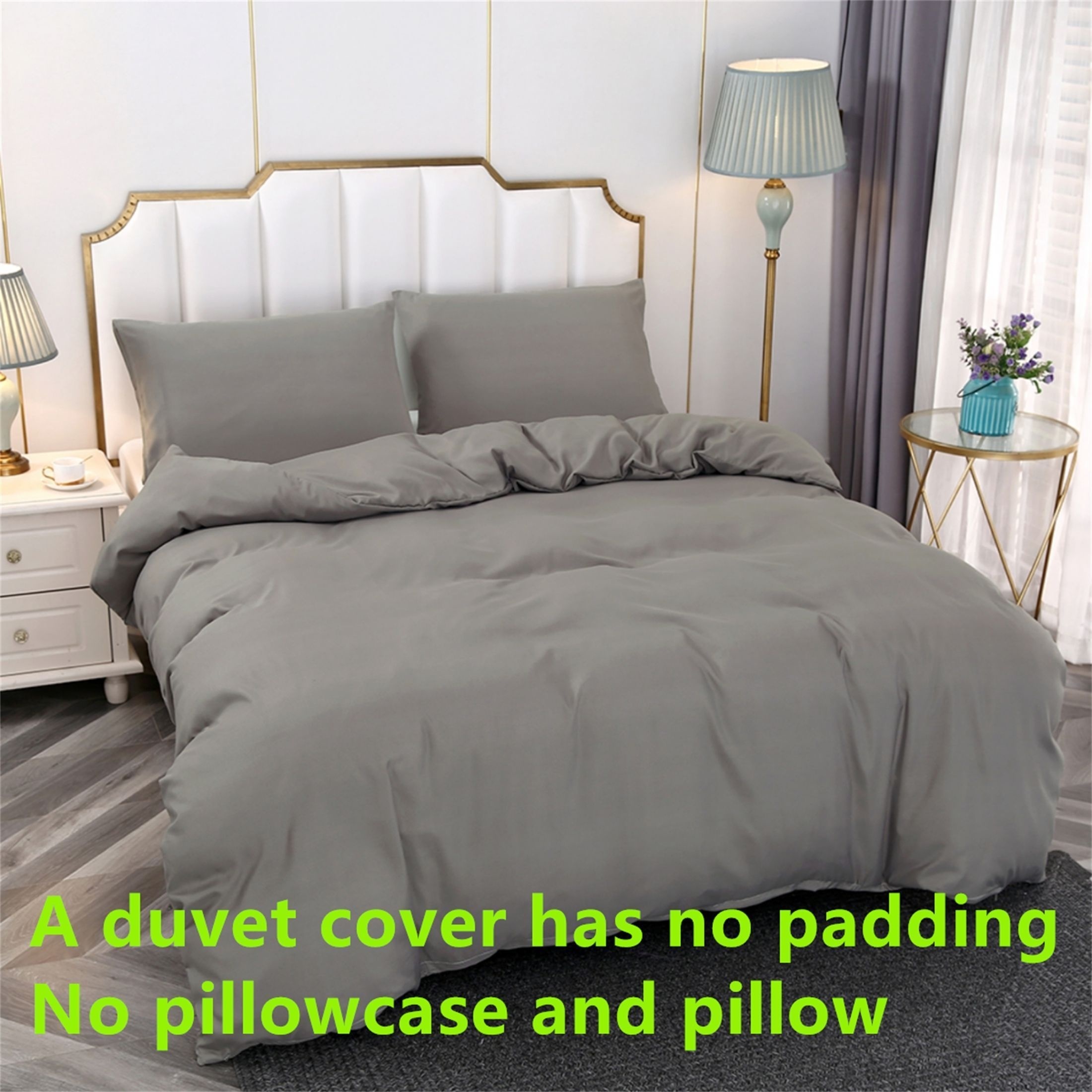 Polyester Duvet Cover Solid Bedding Soft & Comfortable Bedroom Guest Room Dorm