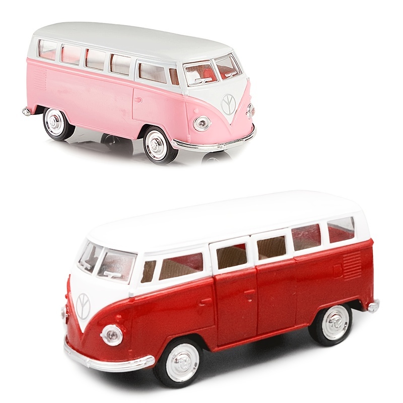 1:70 Alloy Bus Modell Kinder Spielzeug Auto Ornamente Pull Back
