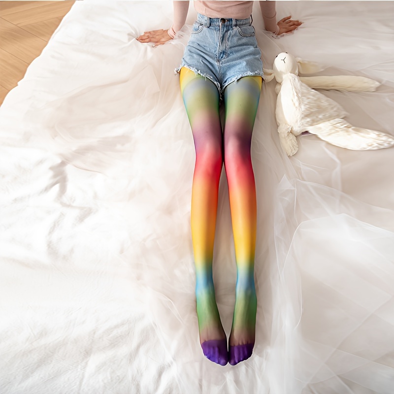 TIE DYE Tights PURPLE & Black Dip Dyed Pantyhose, Patterned, Unique  Colorful, Colourful, Plus Size, Curvy, Rainbow Legs, Punk, Goth 
