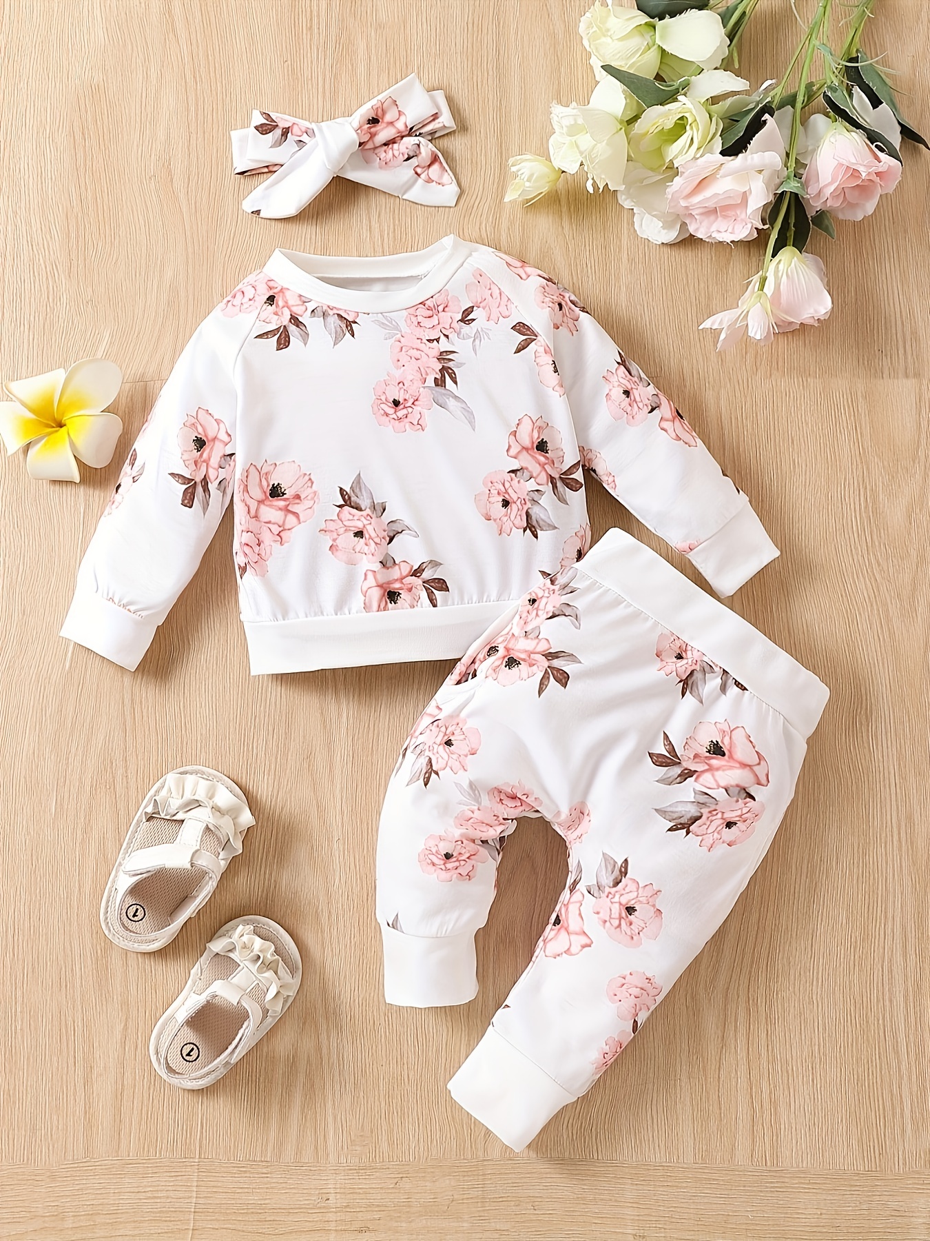 Baby Cute Long Sleeve Button Baby Clothes - Temu