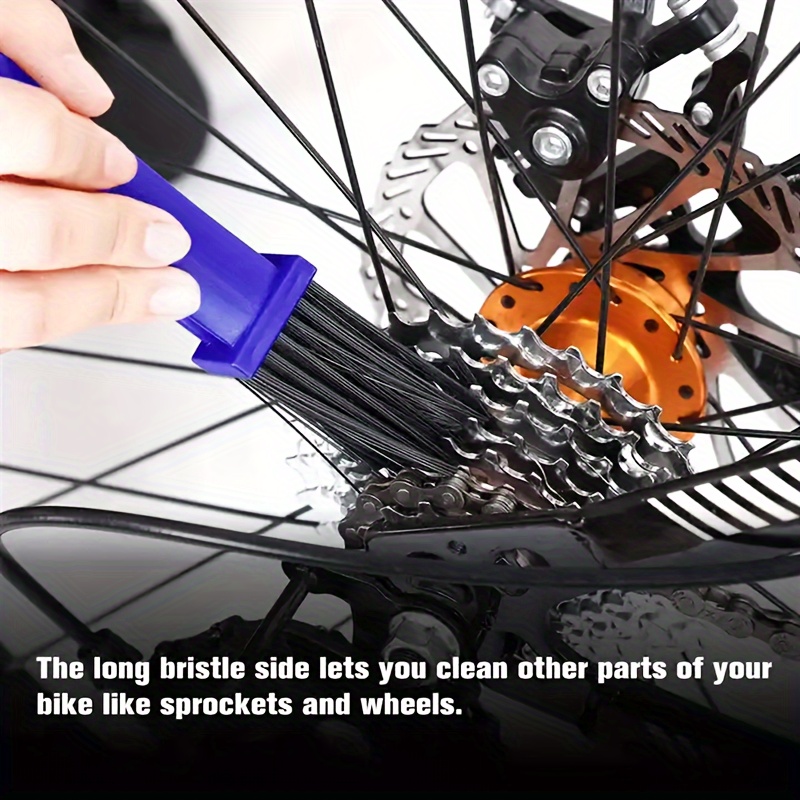 Bike Chain Cleaner Bicycle Motorcycle Chain Cleaning Brush - Temu