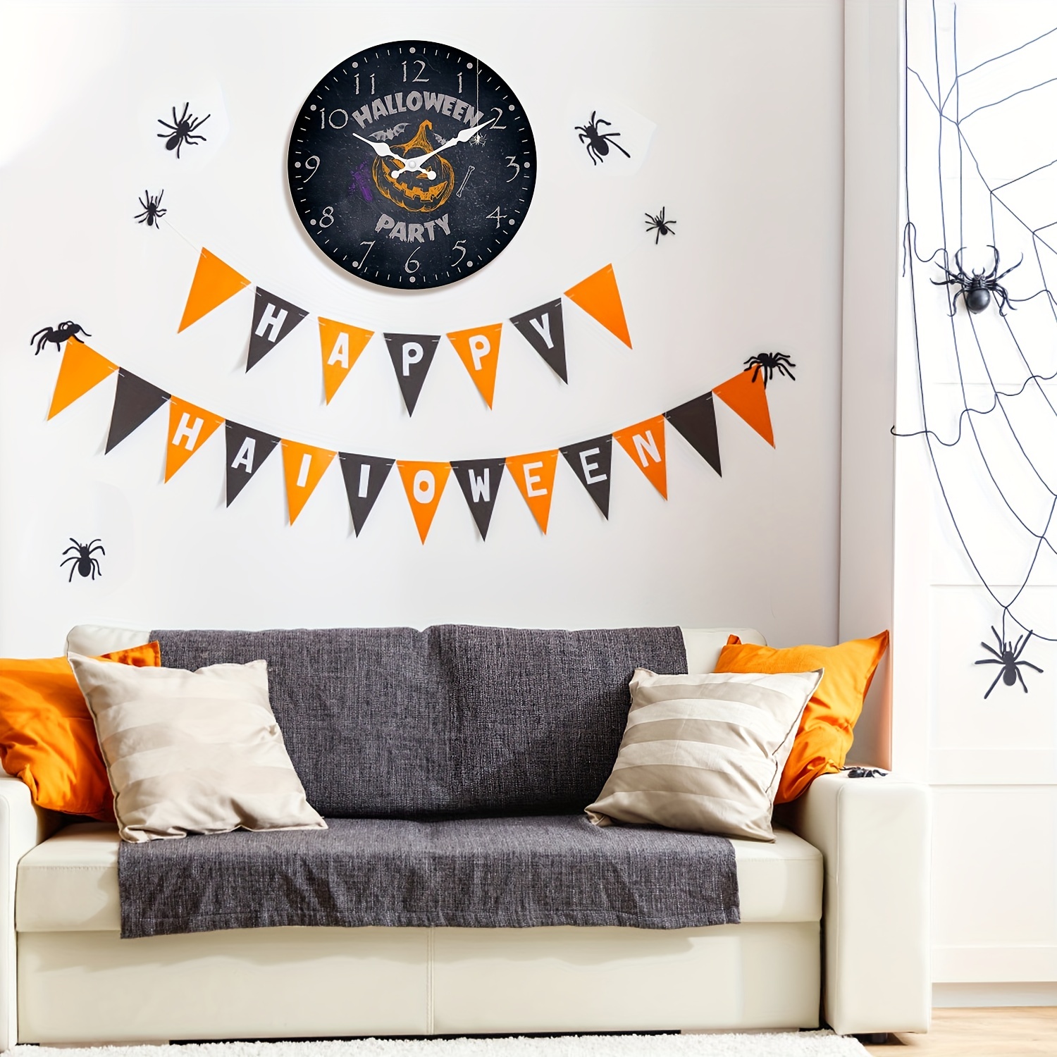 Haunted House offers Halloween Wall clock