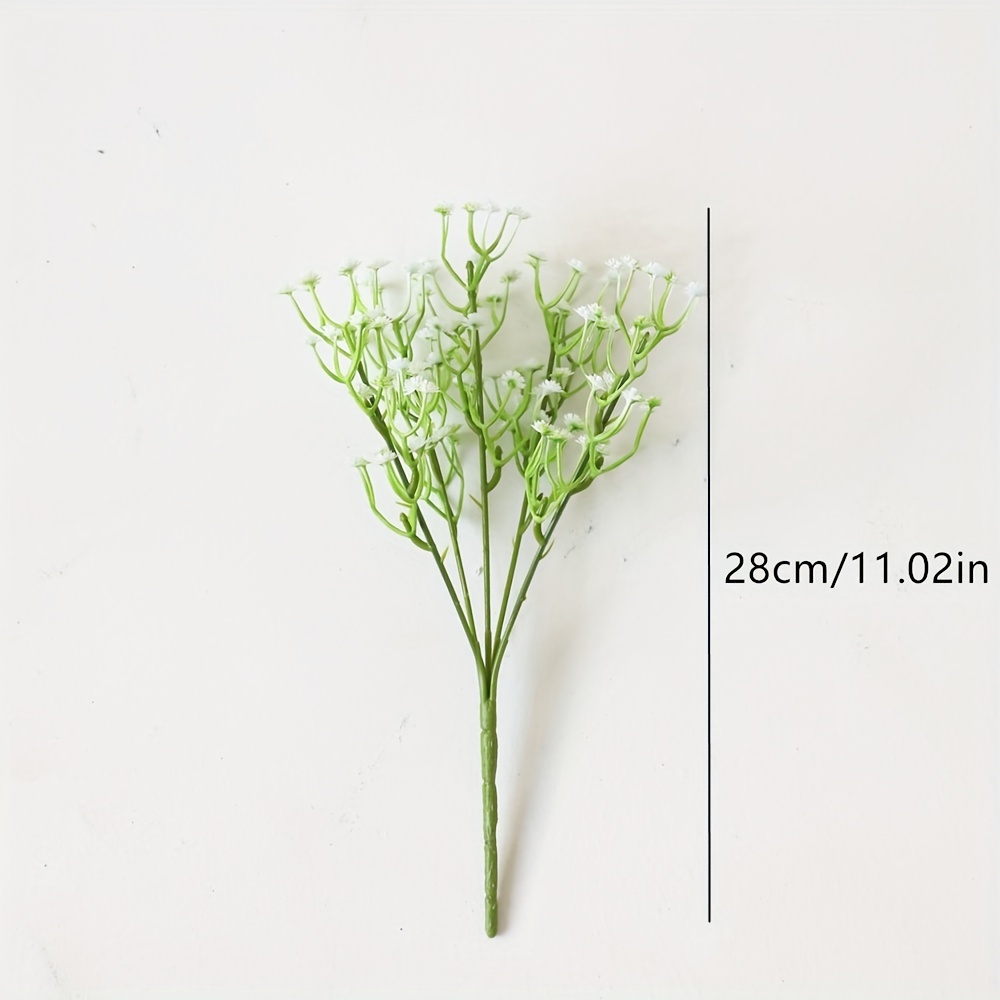 1/3/4pcs Artificial Gypsophila Flowers, Real Touch Fake Baby Breath Flower  For Wedding Bouquets Floral Arrangement DIY Home Office Table Decoration, A