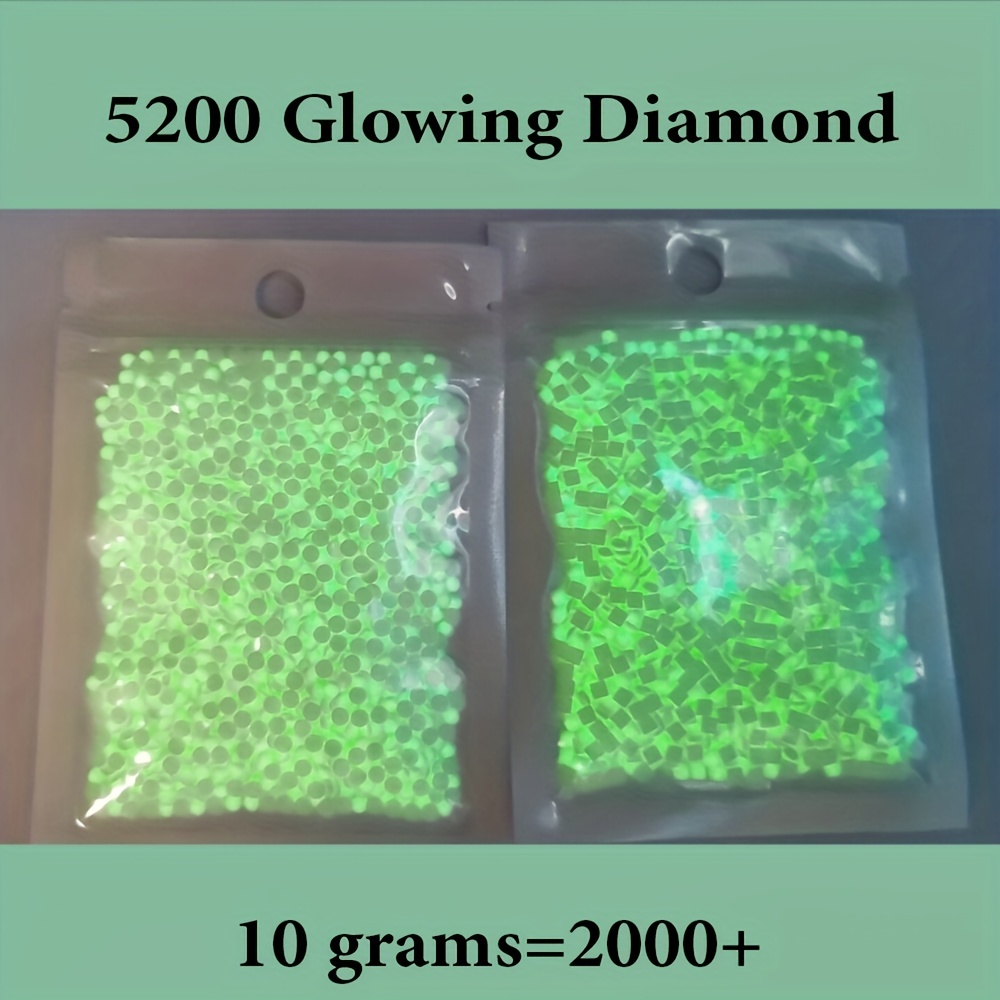 Luminous Diamond Painting Beads Glow in the dark Square - Temu