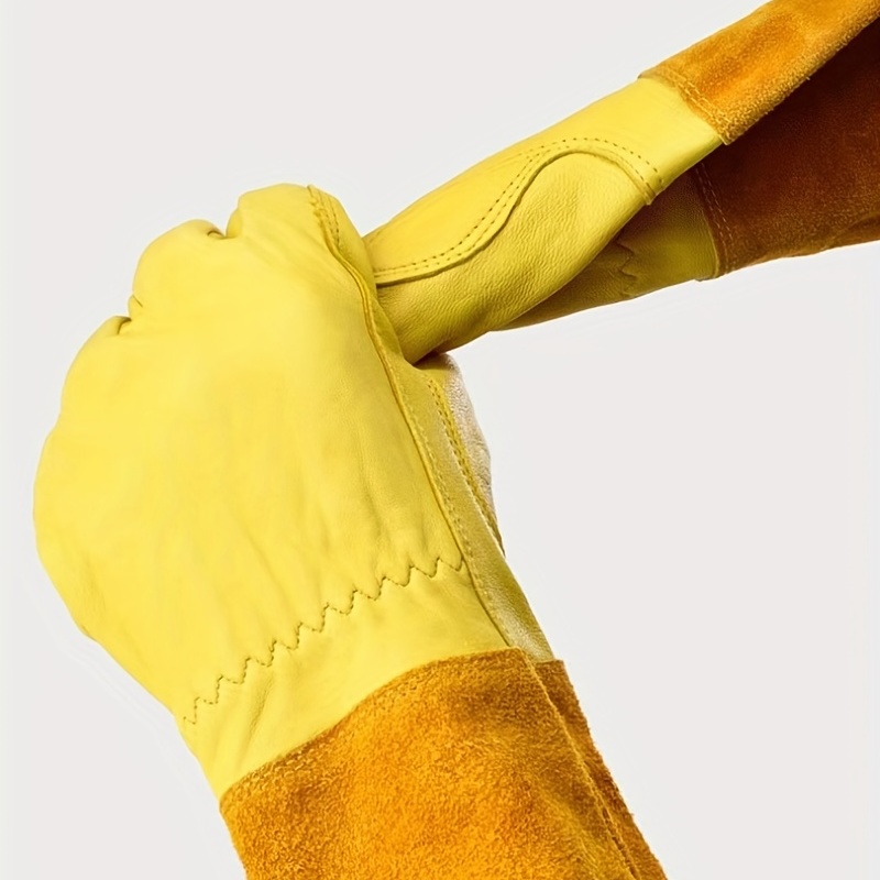1 paire de gants de gantelet respirants en cuir élagage des - Temu France