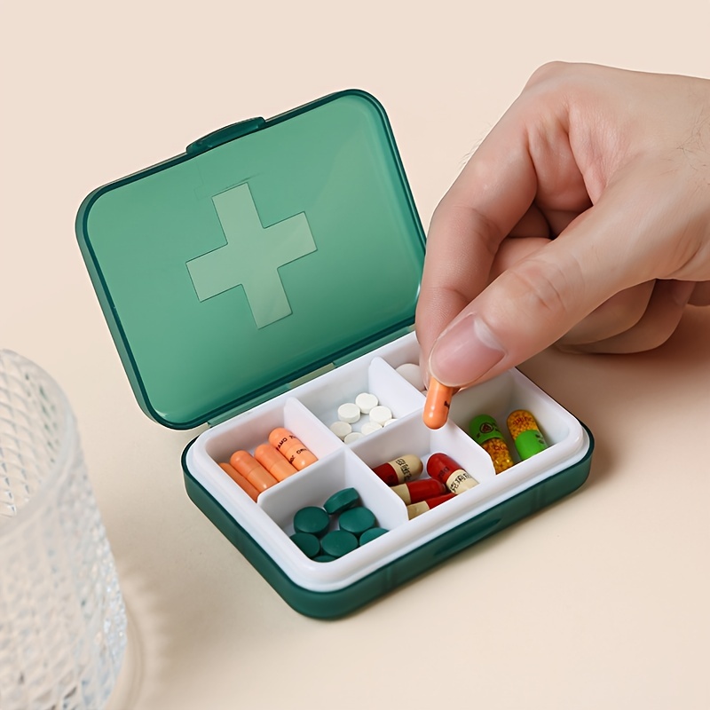 Travel Pill Organizer, Moisture Proof Small Pill Box, Daily Pill Case,  Portable Medicine Vitamin Holder Container Sub-packaged Pill Box Medical  Small Medicine Box - Temu