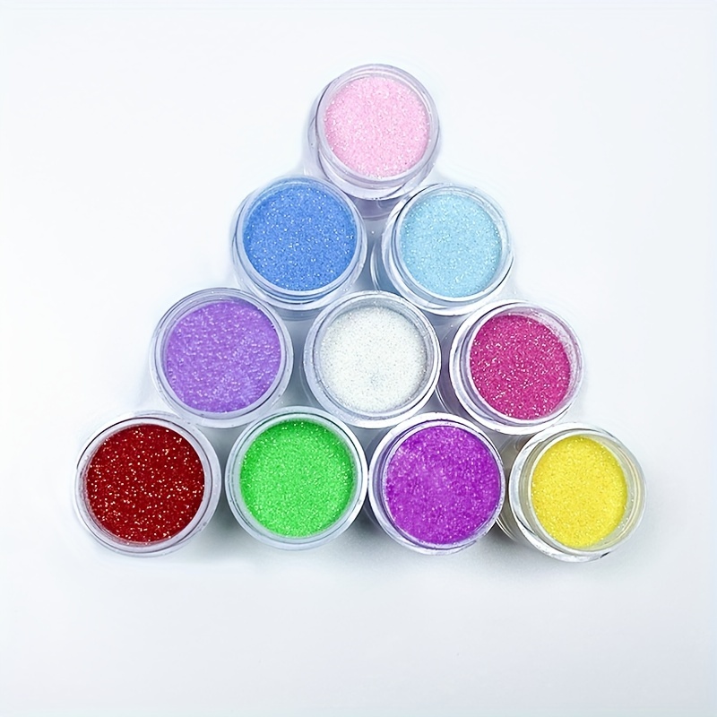 10 Color Fine Nail Glitter Powder sparkling Colorful Nail - Temu