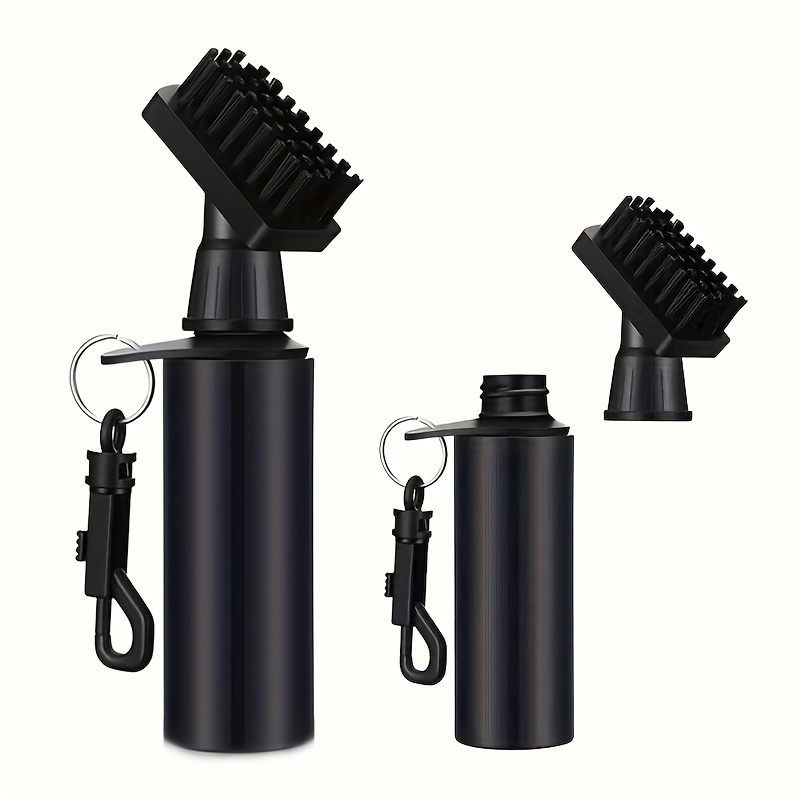 Multifunctional press water spray cleaning brush White