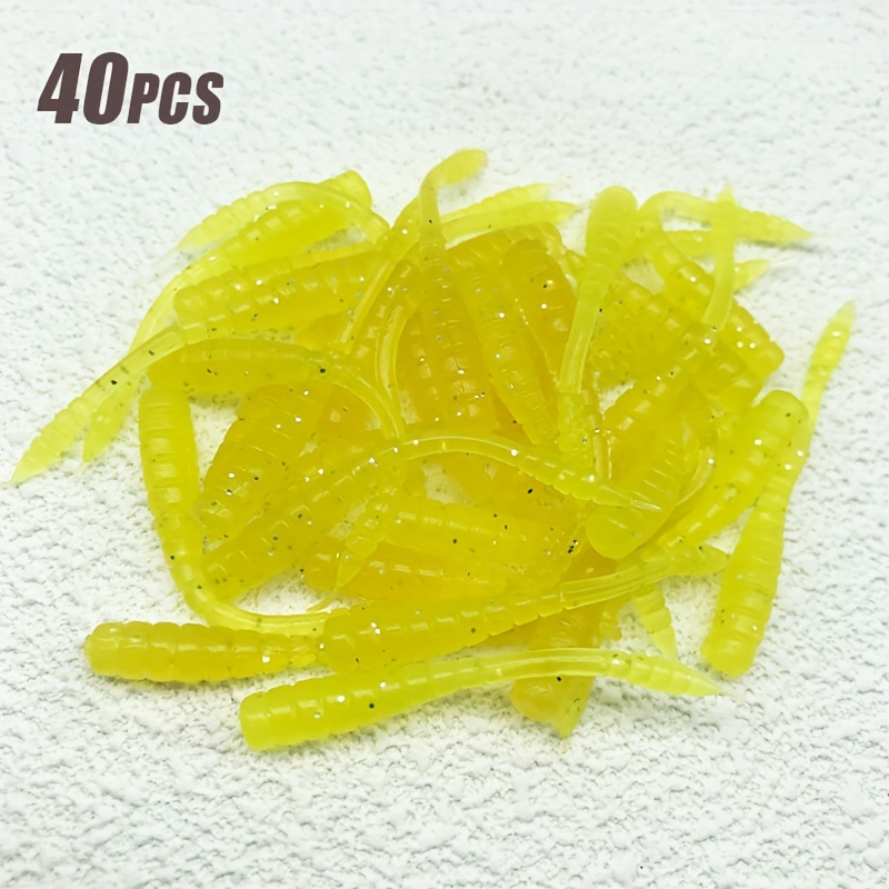 Artificial Thread Plastic Fishing Lures Simulation Worm Soft - Temu