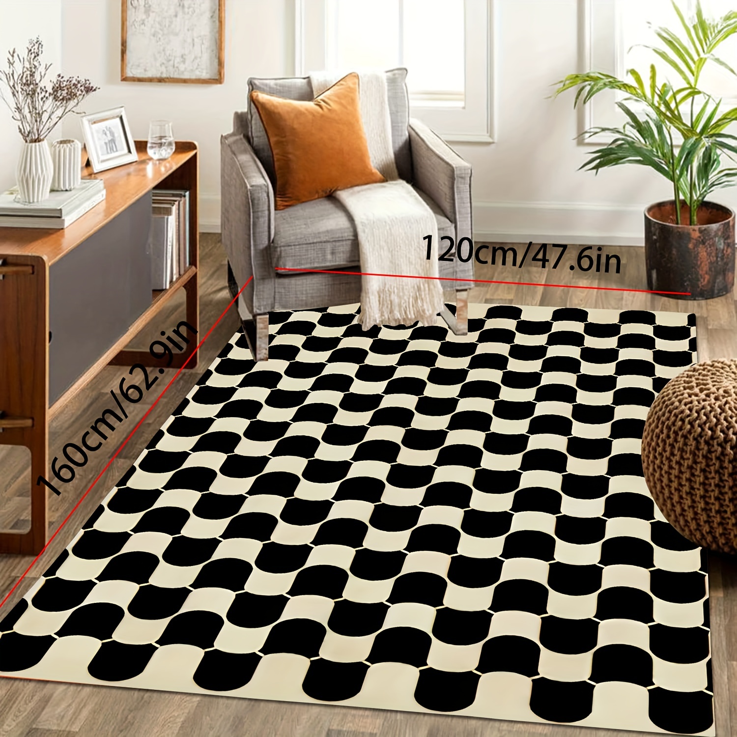 Chessboard Pattern Indoor Door Mat Front Door Rugs Non Slip - Temu