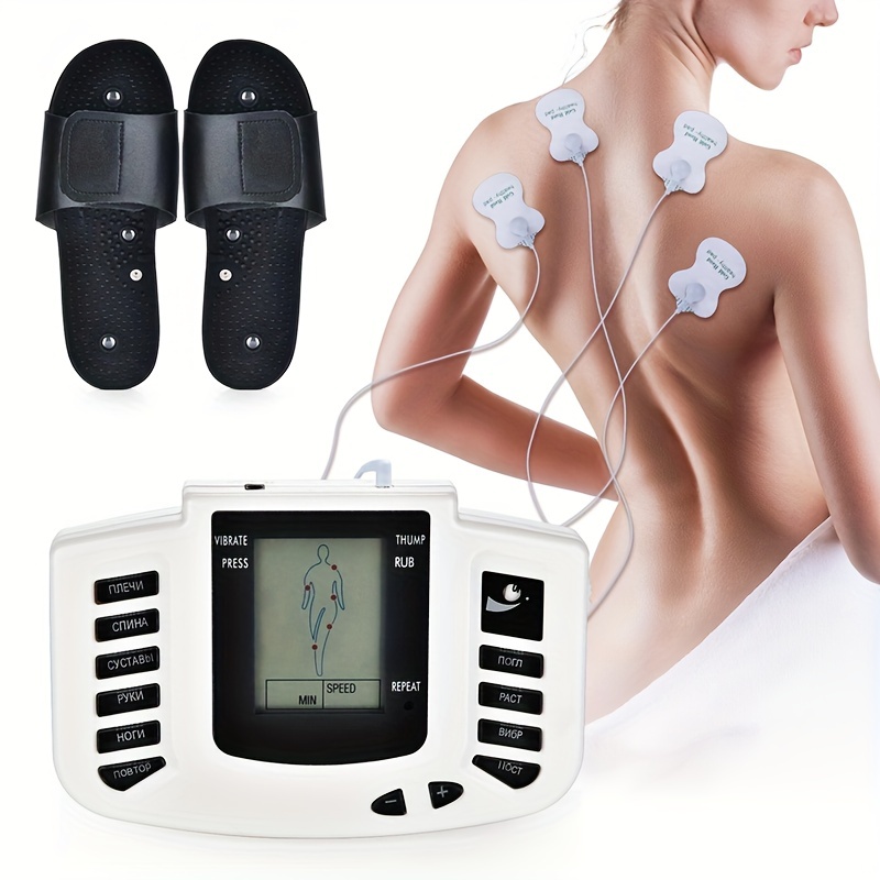  TENS Unit Muscle Stimulator Electric Shock Therapy for Muscles  Dual Channel TENS EMS Unit Electronic Pulse Massager with 24 Modes Physical  Therapy Equipment for Back Pain Relief : Health & Household