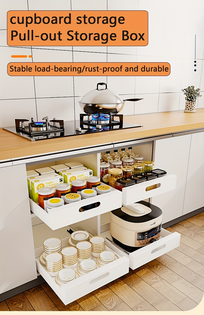1/2pcs, Pull Out Spice Rack, Kitchen Organization, Pull Out - Inspire Uplift