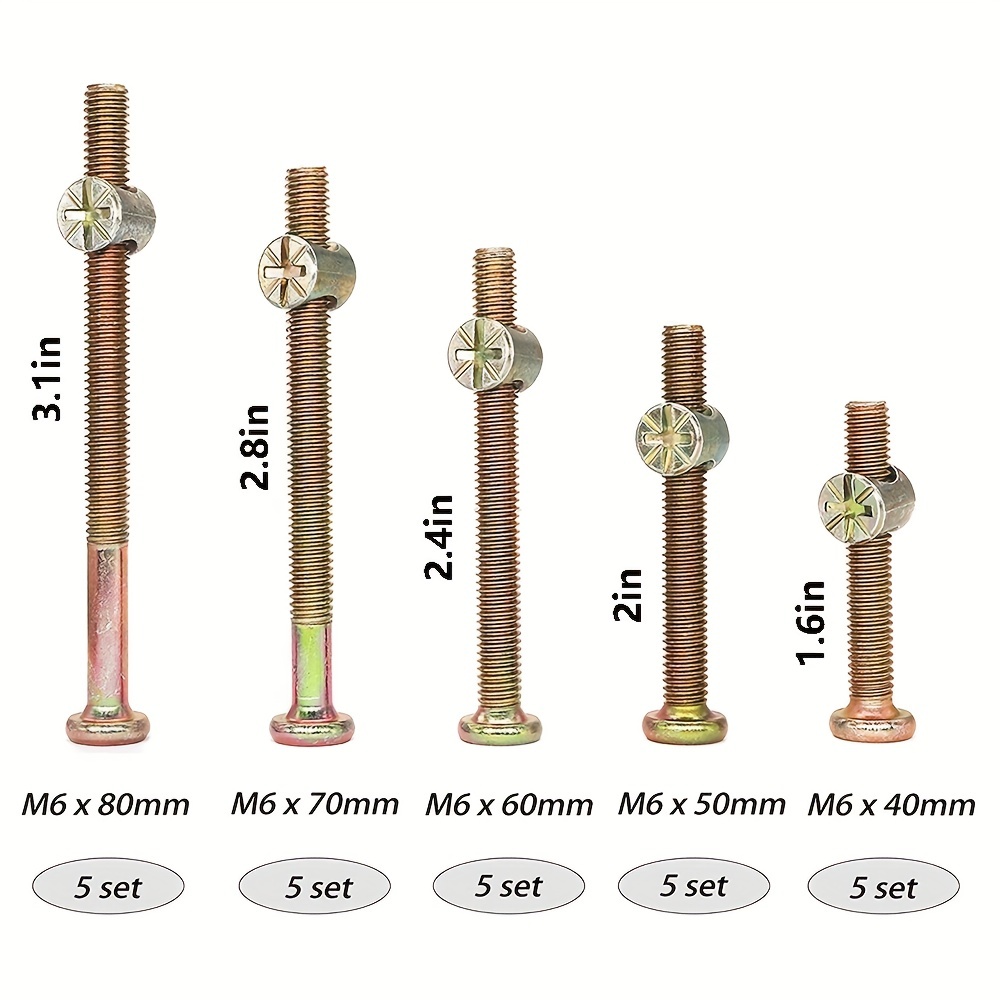 Baby bed screws top bolts