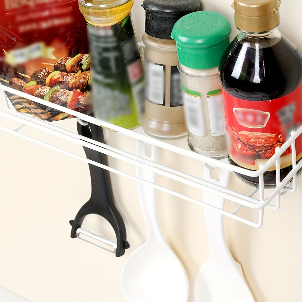 Hanging Kitchen Baskets Adhesive Sturdy Wire Storage Baskets with