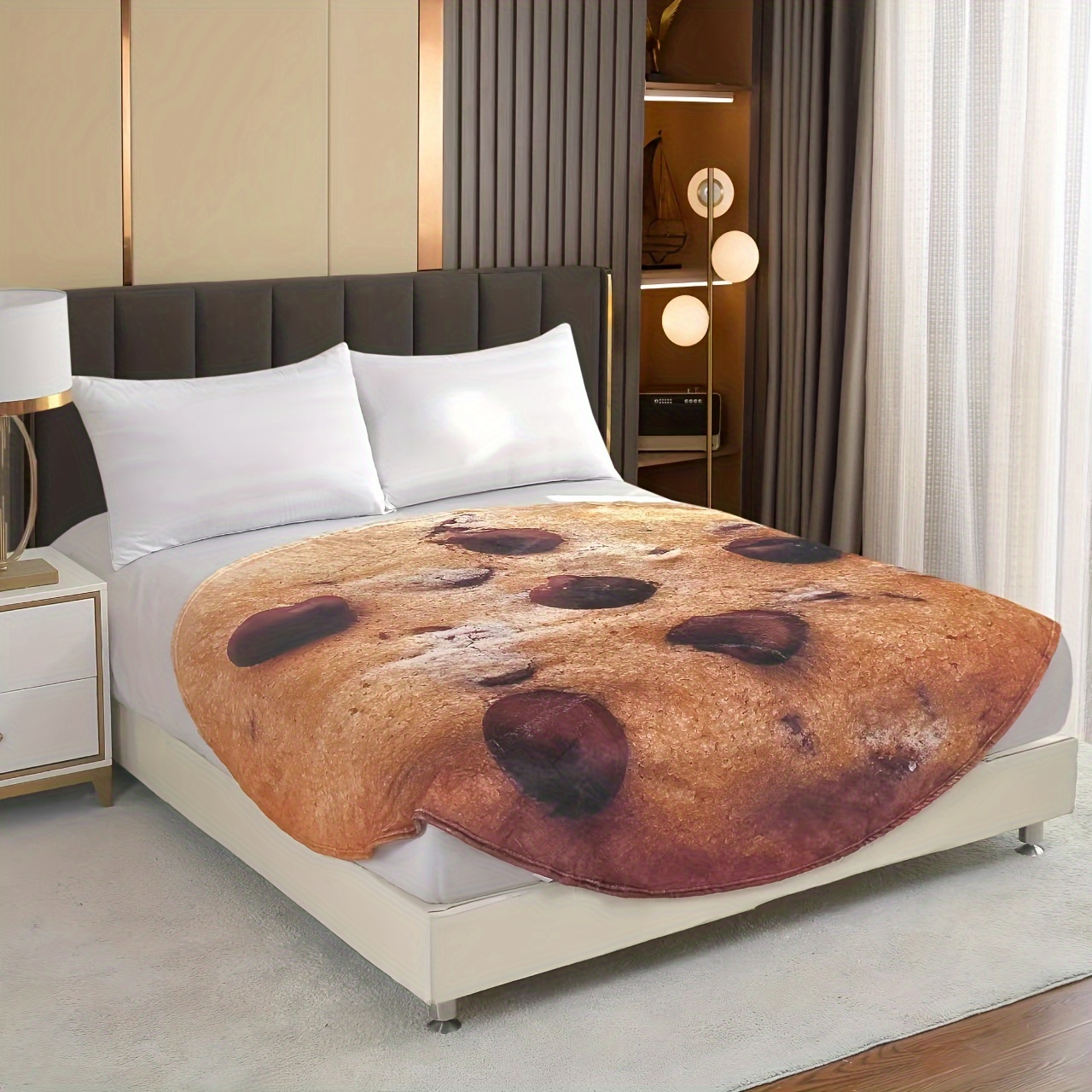HOT Pepperoni Pizza / Donut Bed Blanket Soft Wrap Sleep Sheet For Home  Hotel Use