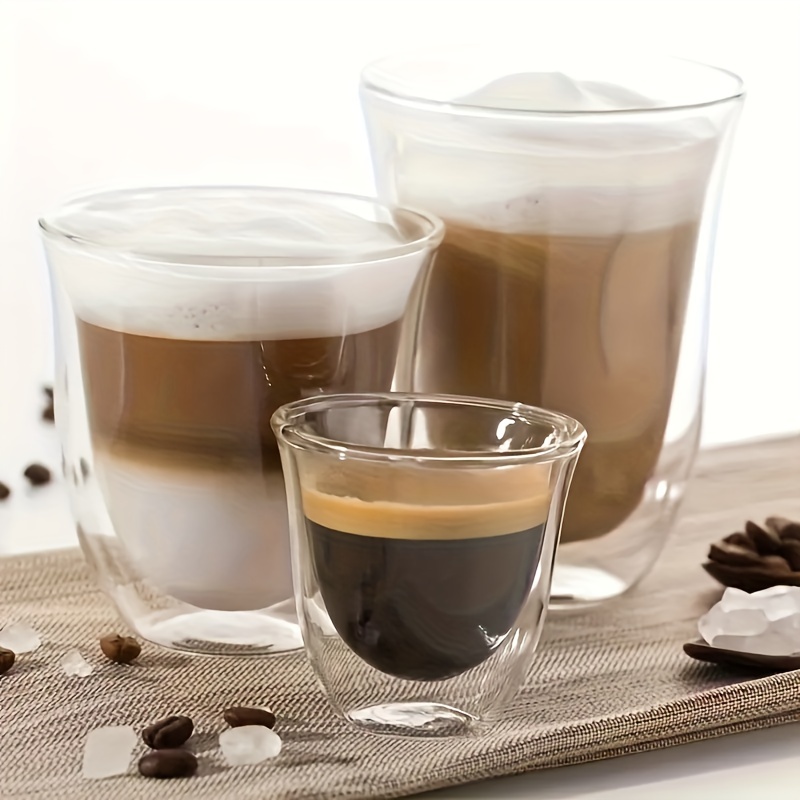 2 tasses Cappuccino Double paroi Delonghi - Tasses et verres à café