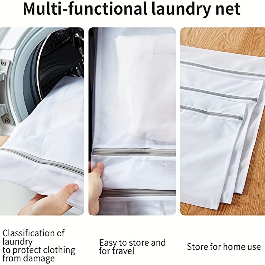 Anti deformation Laundry Bag Mesh Zipper Washing Bag - Temu Canada
