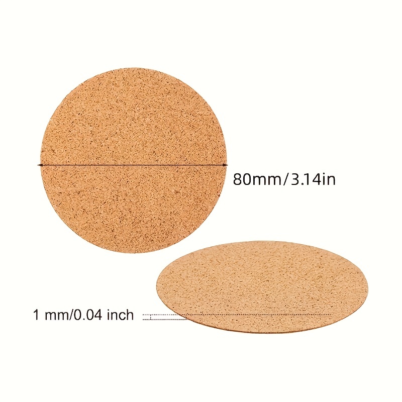 Self adhesive Cork Mat Round Cork Mat Coaster Cork Back Temu Canada