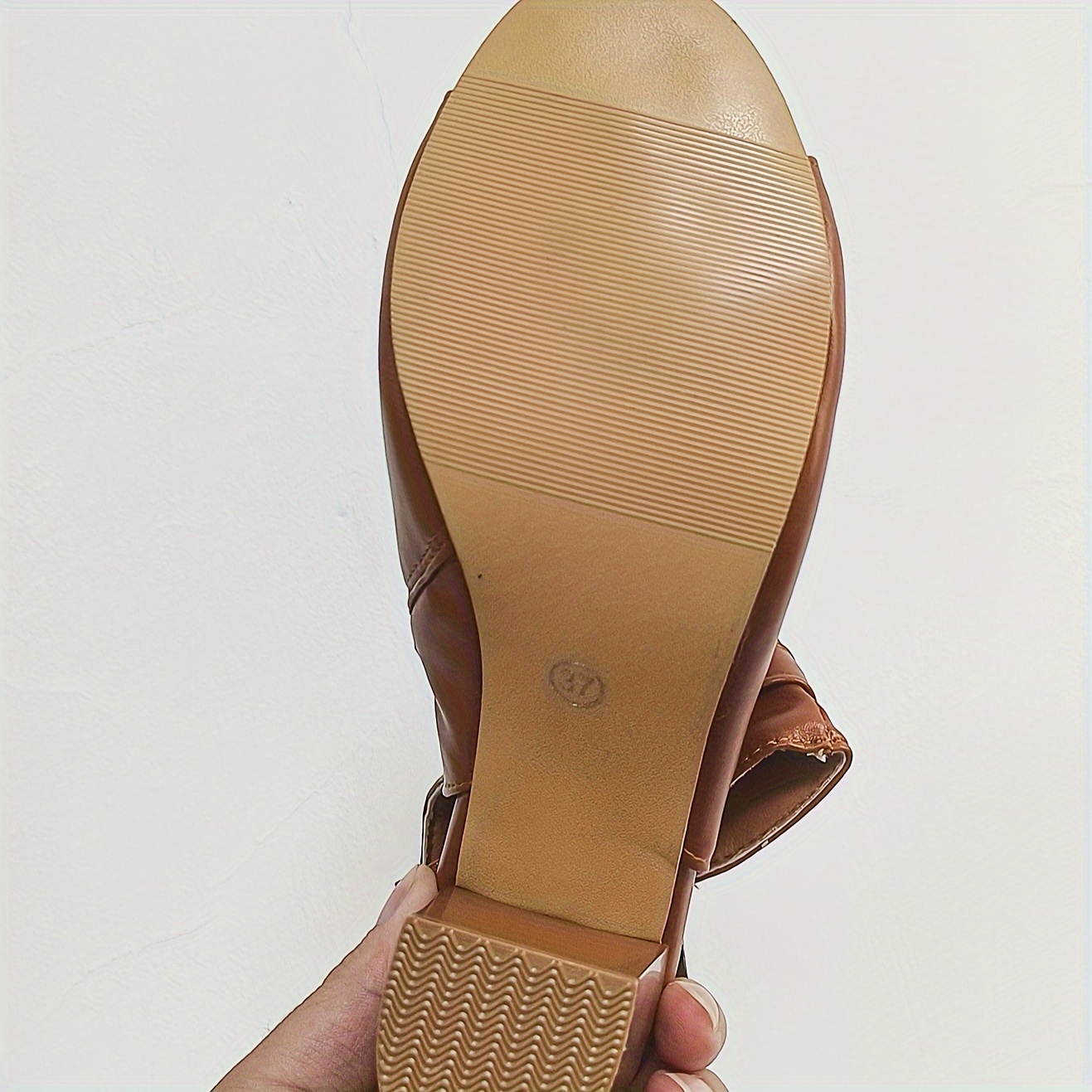 Women's Block Heeled Sandals Boots, Peep Toe Buckle Strap & Side Zipper  High Heels, Fashion Slingback Sandals