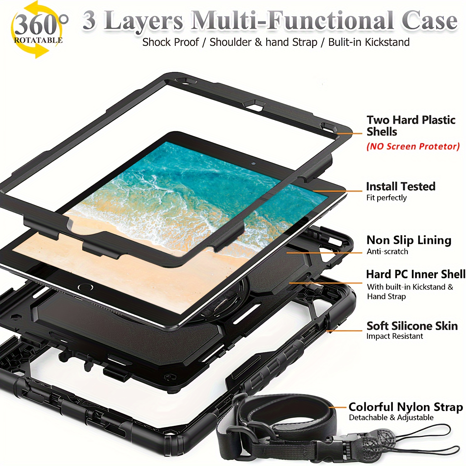 For Ipad Case 5th Generation 6th Generation General Purpose - Temu