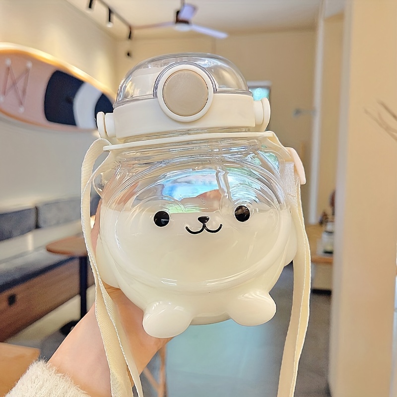 Cute Straw Cup Children's Cartoon Water Cup Kindergarten - Temu