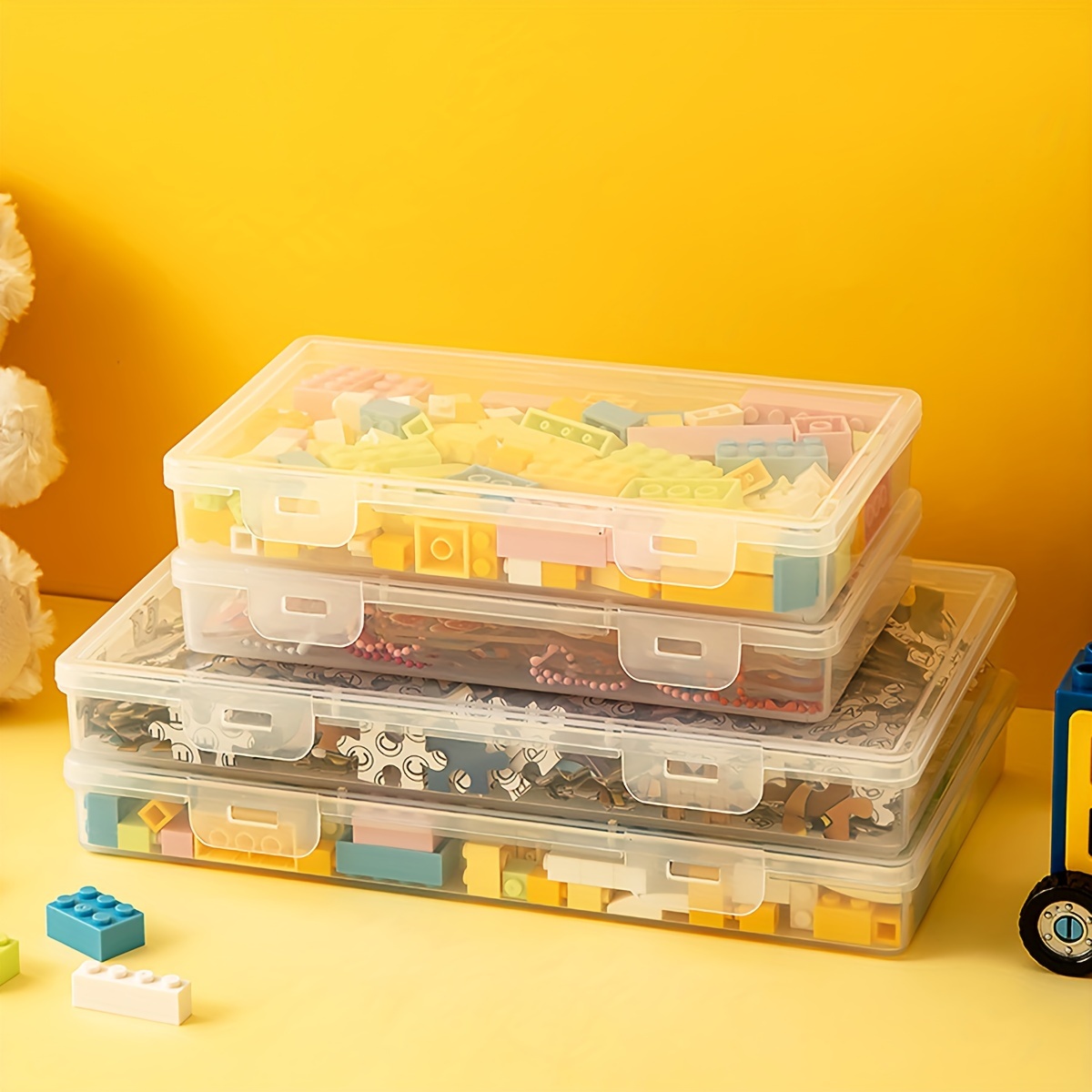 LEGO Storage Box with Lid for Kids Toys Building Blocks Puzzle Pieces Lego  Sorting Box plastic box organizers storage - AliExpress