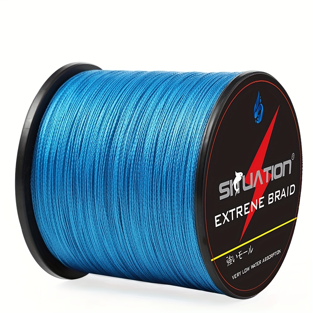 500m/547yds Super Strong Fishing Line - 4-Strand Multifilament PE  Anti-abrasion Braided Line for Smooth Long Casting Up to 12/25/40/60/80lb