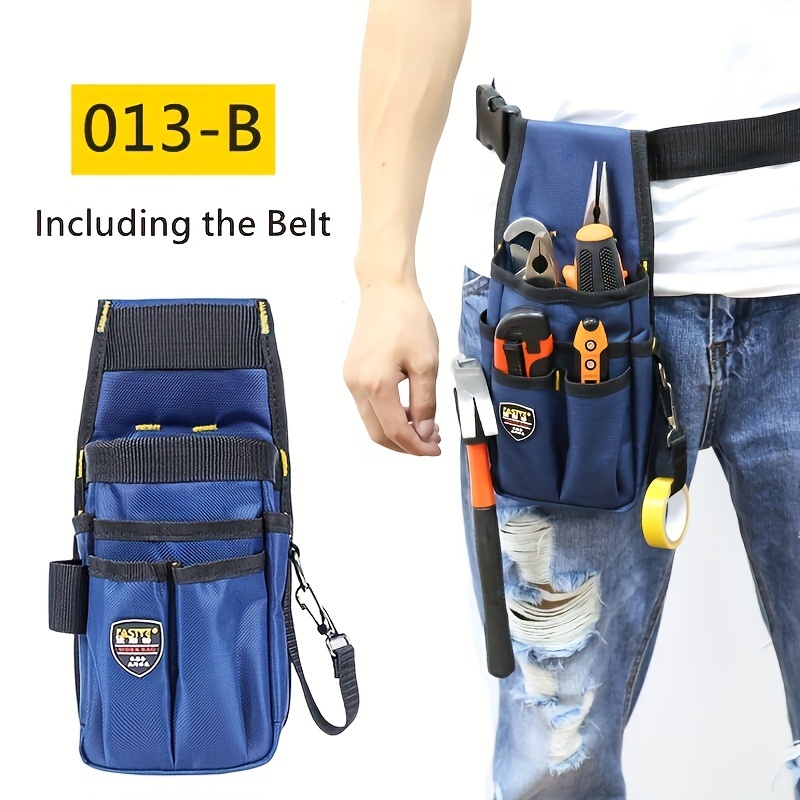 1 sacoche à outils portable de grande capacité, sac de rangement  multifonctionnel, poche à outils, ceinture de poche, organisateur d'outils