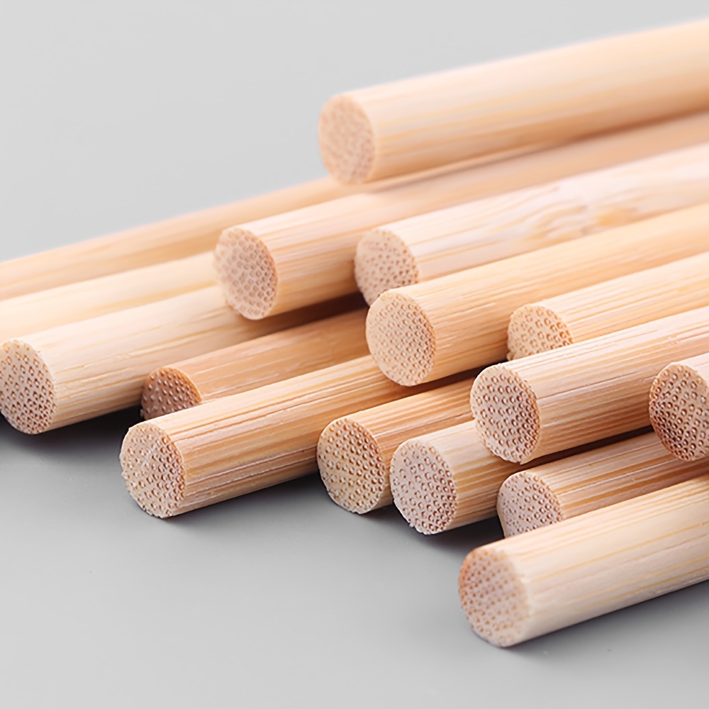 Dowel Rods Wood Sticks Wooden Dowel Rods Diameter Bamboo - Temu