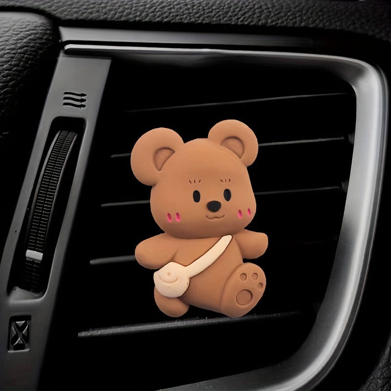 Cute Bear Design Car Aroma Diffuser Clip Car Conditioner - Temu