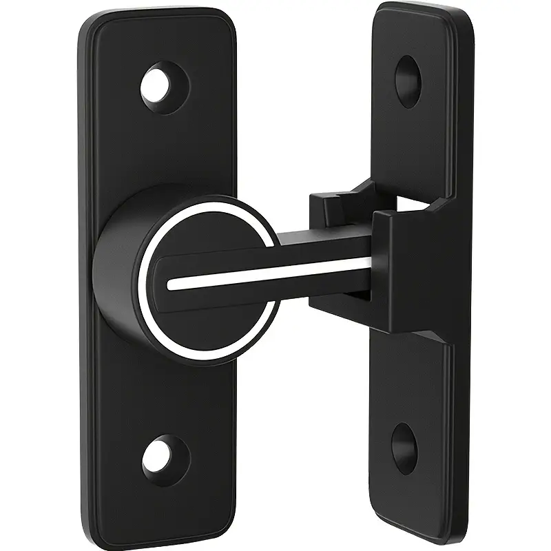 Pestillo de puerta corredera - Pestillo de seguridad para piscina Cerradura  de puerta corredera de apertura bidireccional (negro)