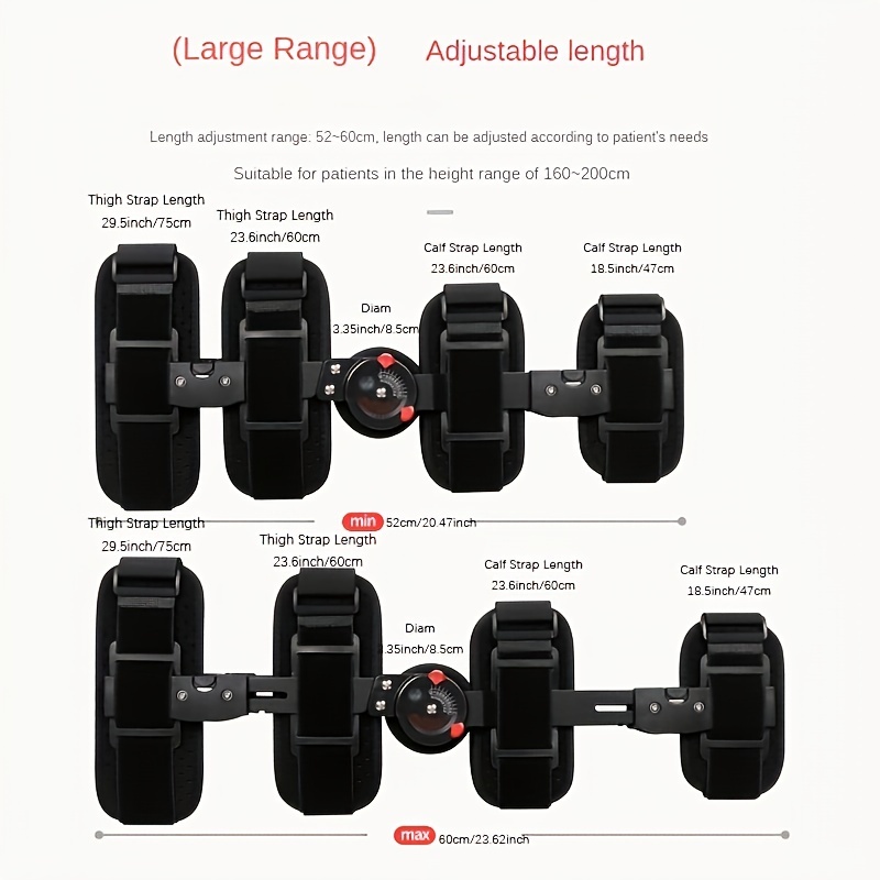 ROM Range Of Motion Knee Brace support stabilizer, Post Op,ACL MCL, E-KN096