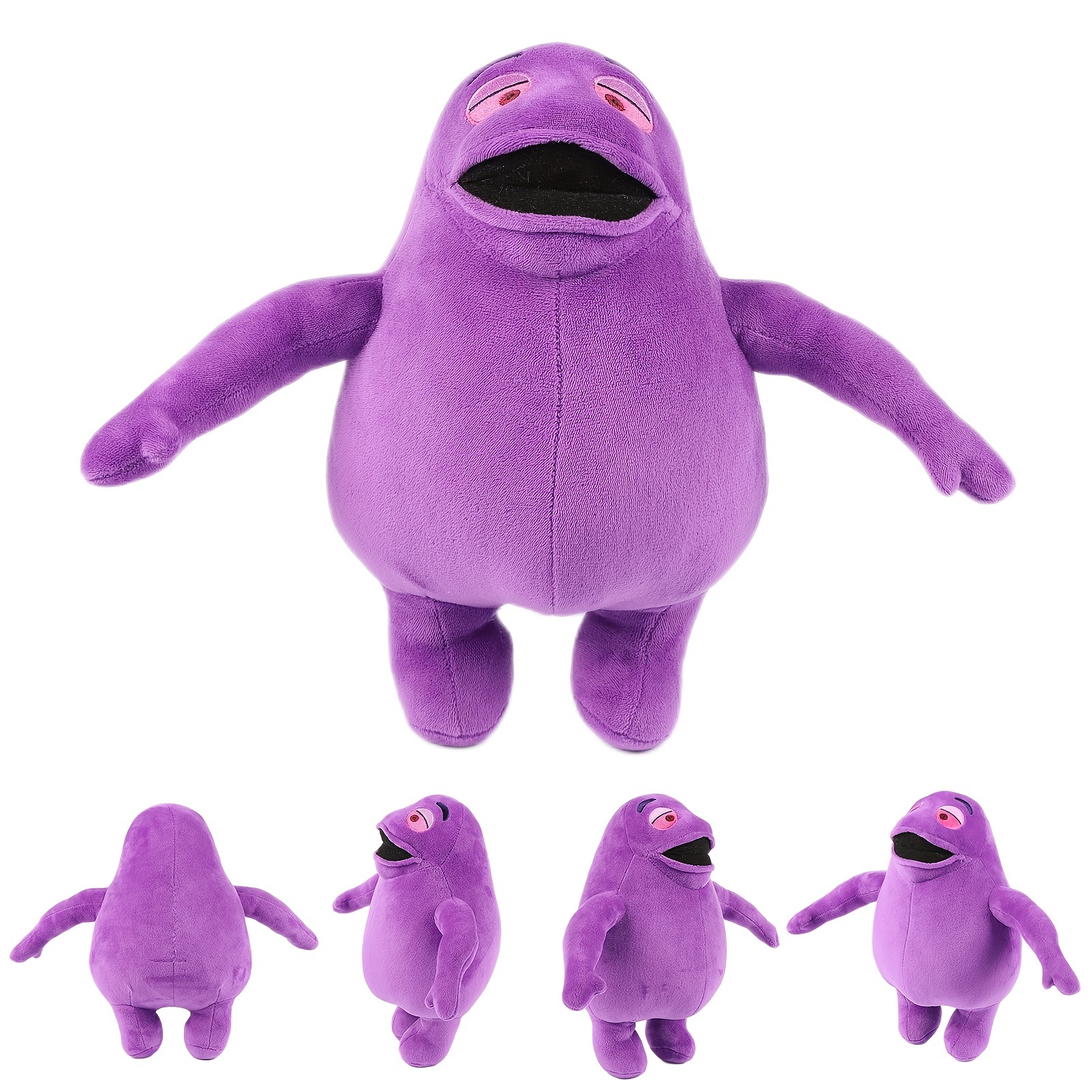 1pc 21cm Plush Toy With Purple Hair Boy Design, Ideal As Festival Or  Birthday Gift