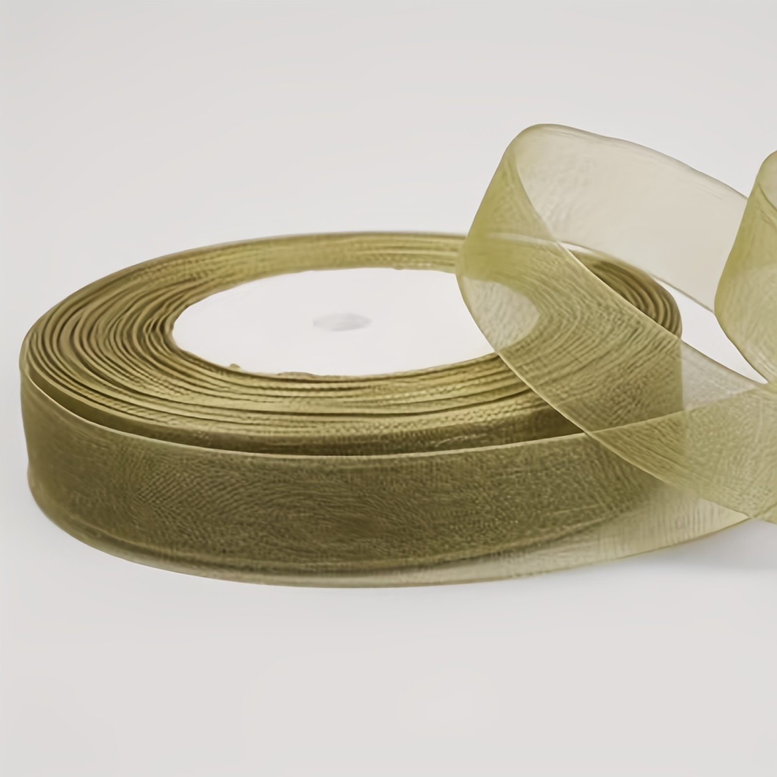 Ribbon Double Satin Sage Green Col 80 | Fabric Land