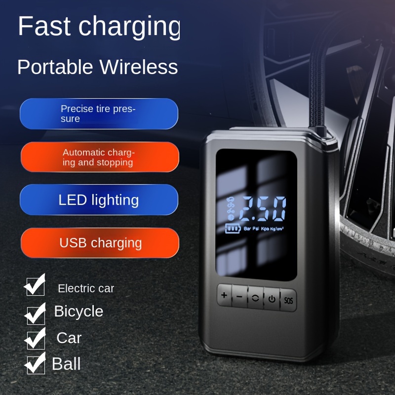 Mini Pompe À Air Portable Avec Chargement USB, Pompe À Vide Électrique Pour  L'extérieur, 1 Pièce