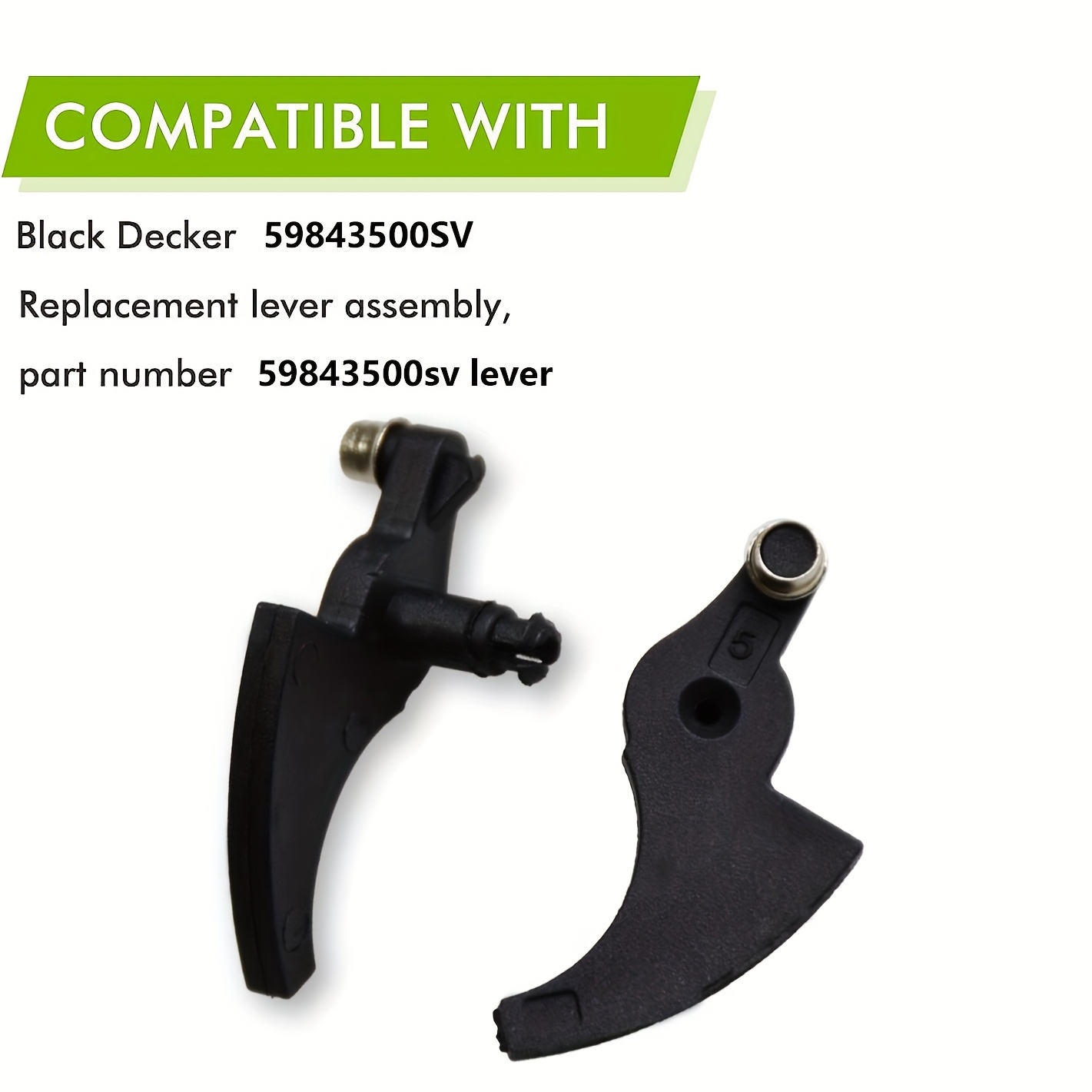 2 Packs Black & Decker NST2118 LST220 LST136 Trimmer Replacement Lever  Assembly # 90567077 Works With Black And Decker Products