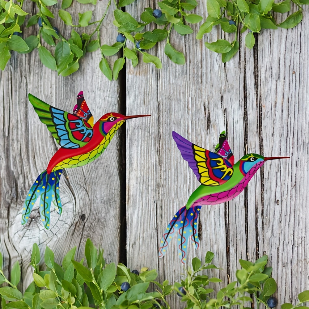 Metal Hummingbird Wall Decor 3d Birds Wall Sculpture - Temu Canada