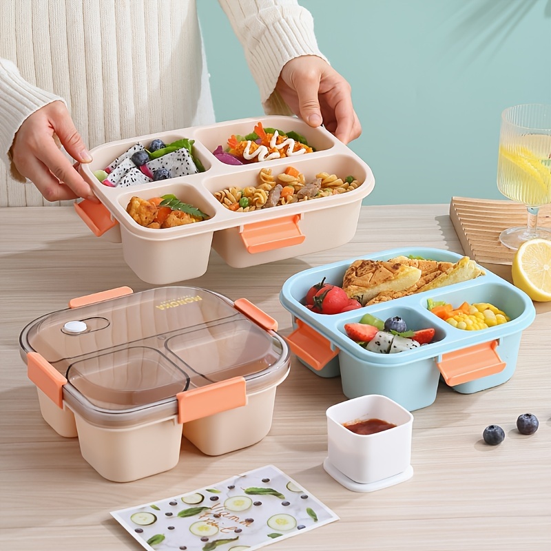 Convenient Microwave Lunch Box Spoon Chopsticks Perfect School Office  Fishing Camping Secure Food Storage Container Fresh Meals Go - Sports &  Outdoors - Temu