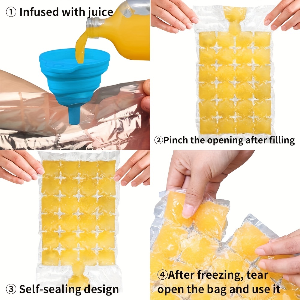 Self sealing Disposable Ice Cube Bags For Cocktails And - Temu