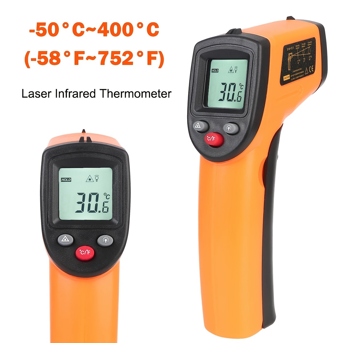 Non-Contact Infrared Kitchen Thermometer Handheld Digital Infrared