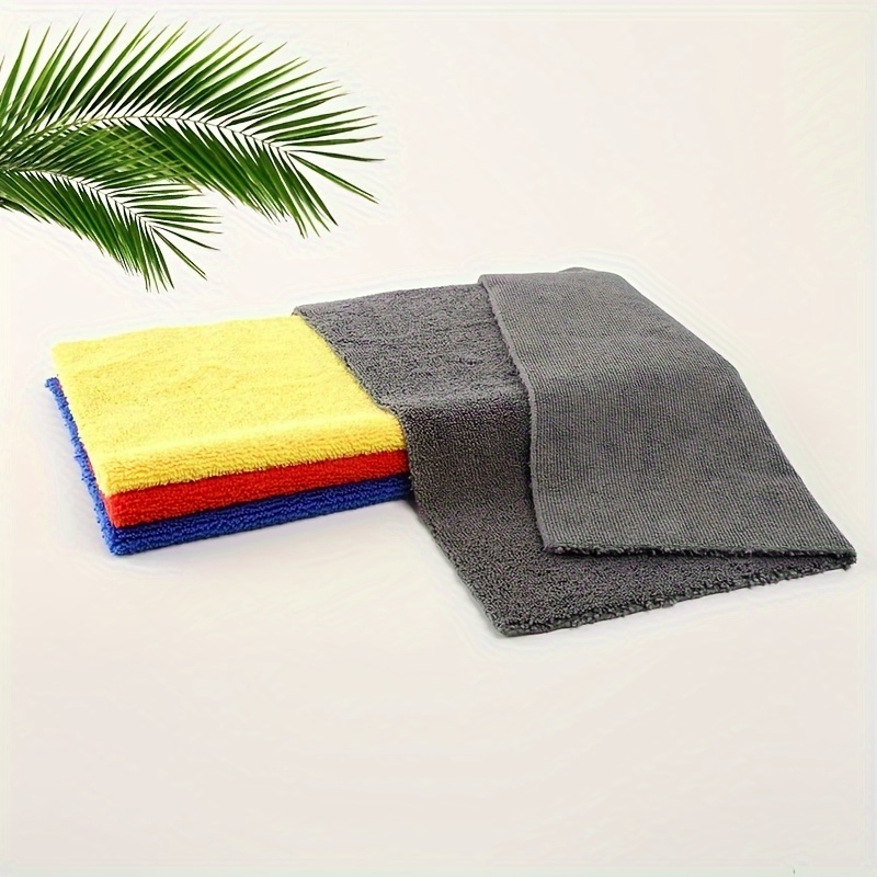 Multipurpose Plush Microfiber Cleaning Cloth Towel For Household, Car  Washing, Drying & Auto Detailing (, Grey&yellow) - Temu