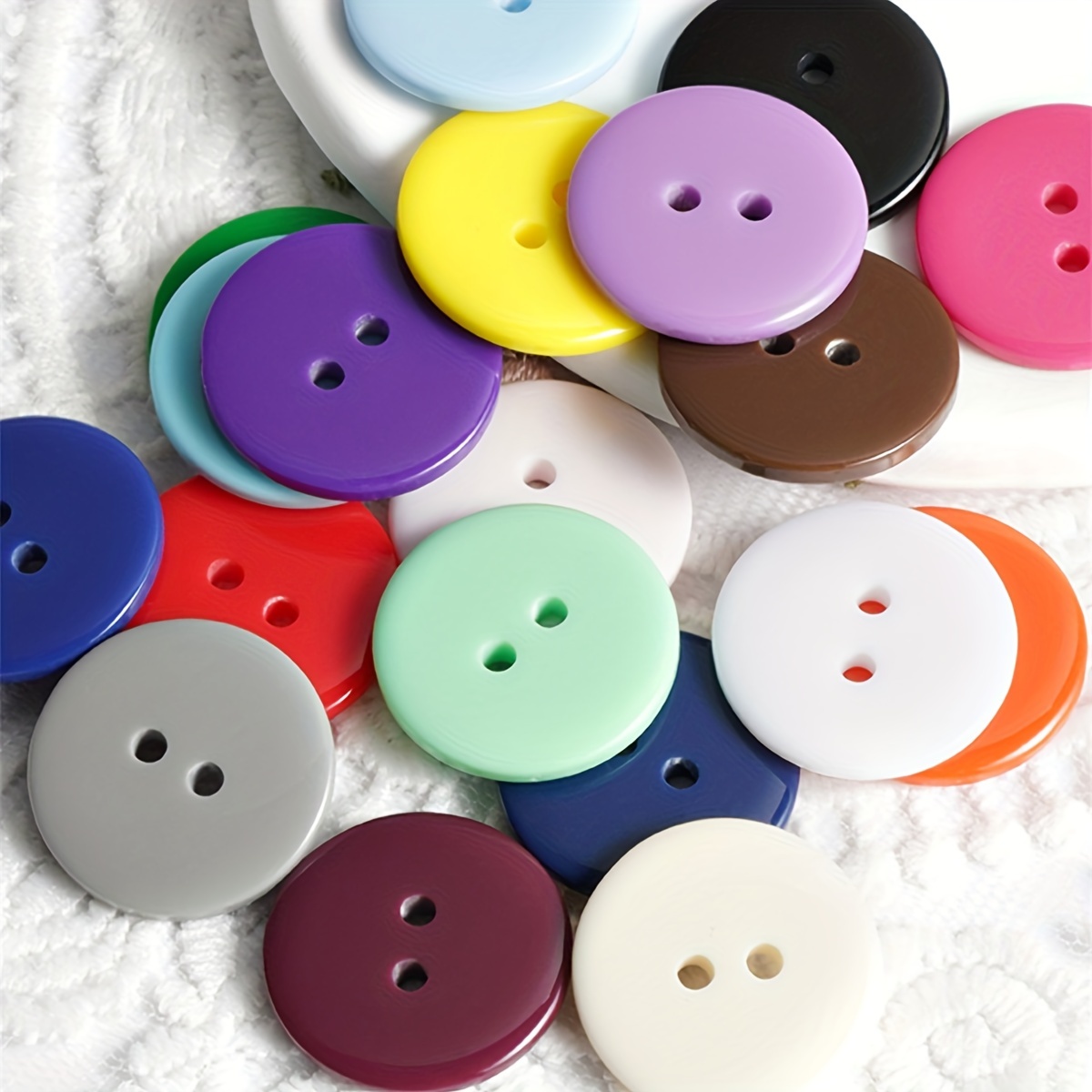 Mixed Resin Sewing Buttons Buttons With - Temu